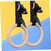 BESPORTBLE Adjustable Wooden Gymnastics for Full Body Strength Training Fitness Straps for Core Exercises and Training view 4