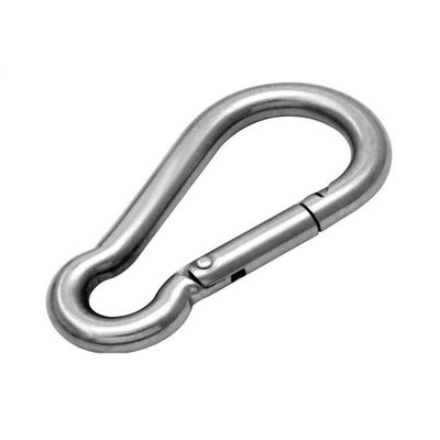 T316 Stainless Steel Spring Hooks Carabiner Clip Heavy Duty Snap Hook - Carabiners Locking Spring Loaded Karabiner Carabina Carbine Size: 3/16, 1/4, 5/16, 3/8, 1/2 (5, 1/4")