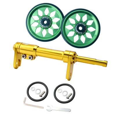 BESPORTBLE Bike Stabilizer Wheels for Adults Folding Bike Parts Telescopic Easy Wheel Extender