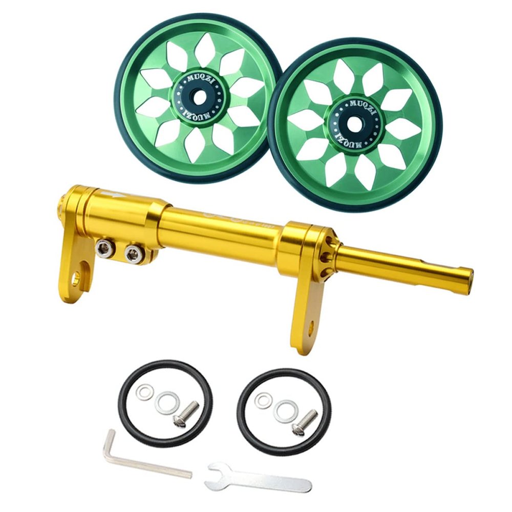 BESPORTBLE Bike Stabilizer Wheels for Adults Folding Bike Parts Telescopic Easy Wheel Extender
