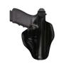 Leather Belt Holster Fits Glock 17 19 21 23 26 27 29 30 42 43 43X, Premium Leather, Thumb Break, Right Hand, Handmade (Black, Glock 19) view 1
