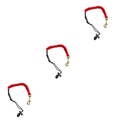 BESPORTBLE 3pcs Kayak Paddle Leash Bungee Cord Canoe Paddle Fixing Strap Fishing Rod Straps Hook