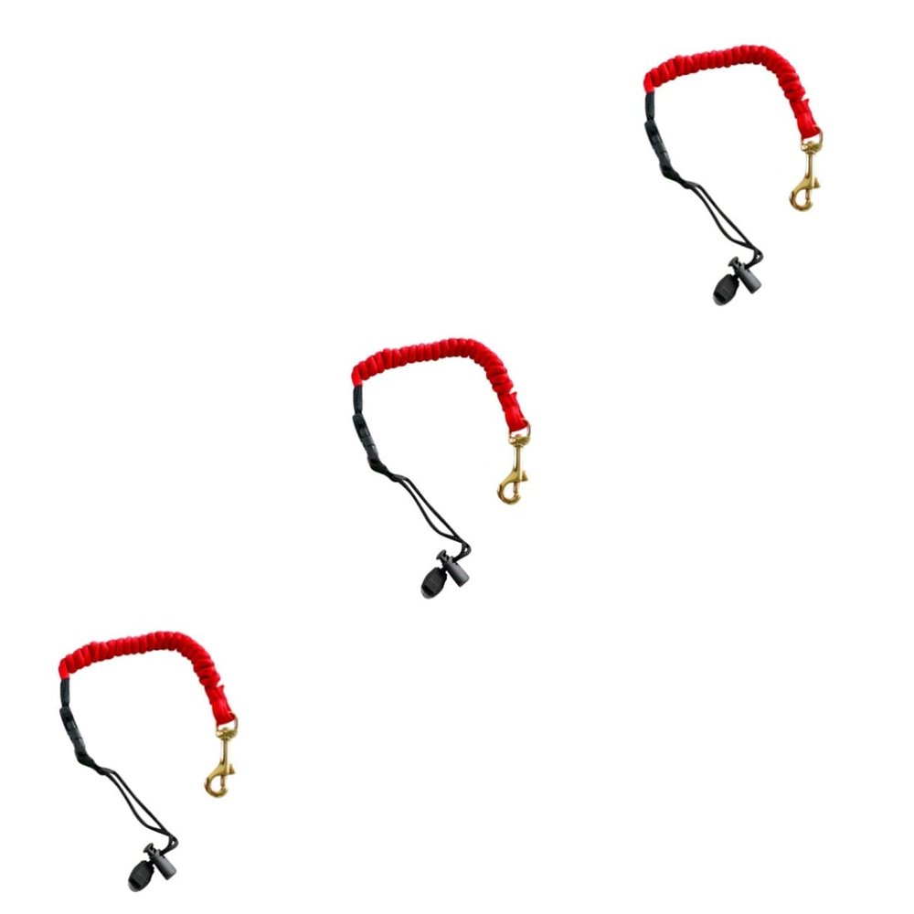BESPORTBLE 3pcs Kayak Paddle Leash Bungee Cord Canoe Paddle Fixing Strap Fishing Rod Straps Hook