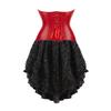Jutrisujo Purple Corset Dress For Women Lace pu Bustier Gothic Lingerie Plus Size Halloween Costume XS view 2