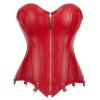Jutrisujo Purple Corset Dress For Women Lace pu Bustier Gothic Lingerie Plus Size Halloween Costume XS view 3