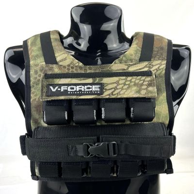 45 lb Adjustable Weighted Vest for Men & Women V-Force Training Vest for Strength, Rucking, Running & Bodyweight Workouts Durable Fitness Gear by V-Force