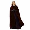 Auwer Gothic Hooded Open Front Cardigan for Women Solid Color Long Cape Coat Renaissance Medieval Cloak with Hood view 4