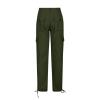 Parachute Womens Cargo Pants Casual Baggy Teen Girls Y2K Fashion Low Waist Trousers Streetwear Joggers Hiking Pants Army Green view 4