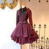 BCDlily Victorian Steampunk Tail Jacket for Women Gothic Victorian Witch Vampire Dress Tailcoat Halloween Costumes for Womens (T01-5-Wine, XXXL) view 2