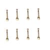 COOLLA Bolo Tie Tips Replacement End Caps 8 Pack, Antique Silver Tone,Antique Bronze (golden) view 1