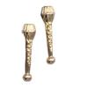 COOLLA Bolo Tie Tips Replacement End Caps 8 Pack, Antique Silver Tone,Antique Bronze (golden) view 2
