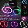 LED Fiber Optic Whip, 360 Swivel Dance Space Whip, Dance Space Whip 4 Glowing Modes, 7 Colors, 30 Lighting Effect for (Color : Blackgreen) view 3