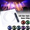 Led Fiber Whip Light, Fiber Optic Whip USB Rechargeable Thre Modes Fiber Whip Space Whip Pixel Whip Flow Toy for Dance view 4