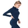 Liang Rou Women's Mock Turtleneck Ultrathin Long Sleeve Thermal Baselayer Undershirt Top Royal Blue X-Large view 4
