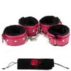 Adjustable Hand Wrist Ankle Cuffs DIY Kit Sports Training for Legs 2 Pair D-Ring Padded Ankle Strap Cuffs for Cable Machine Glutes view 4