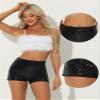 Allegra K Sequin Shorts for Women High Waist Party Night Out Concert Outfit Sparkly Mini Shorts Small Black view 4