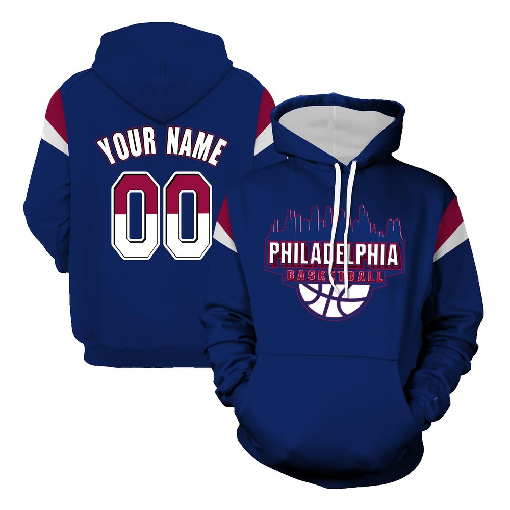 Custom Pullover Hoodie for Men Basketball City Gifts Design Your Sweatershirt Youth Customize Add Name & Number