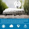 TeBaisea Pontoon Boat Cover Support Poles System 2 Pack, Adjustable Aluminum Support Poles with Weight Bag and Webbing Strap, Suitable for Pontoon, Jon, V Hull Boat Covers view 2