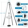 TeBaisea Pontoon Boat Cover Support Poles System 2 Pack, Adjustable Aluminum Support Poles with Weight Bag and Webbing Strap, Suitable for Pontoon, Jon, V Hull Boat Covers view 3