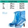 ZARUX Silicone Waterproof Shoes Covers Cycling Shoe Cover Women's Rain Shoes Covers Feet Gaiter High Heel Overshoes Anti Slip Reusable Washable Gaiters (Color : Blue, Size : A(Medium)) view 4
