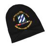 3rd BCT 3rd Id Ribbons Adult Knitted Hat Beanie Winter Warm Skull Hat Black view 2