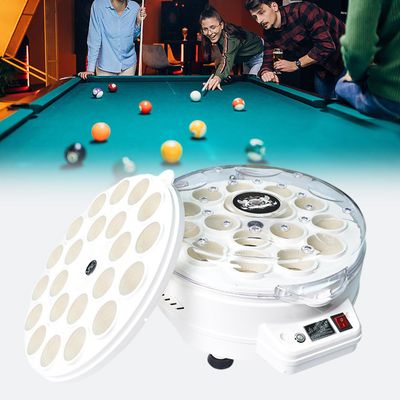 DAZULI Bulletproof Billiard Ballistic Ball Polishing Machine, Automatic Snooker Polishing Washing Machine 16/22 Balls, Ball Plates for British and American, Clean Polish & Care for Pool Balls