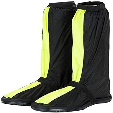 Silicone Waterproof Shoes Covers Waterproof Reflective Bike Shoes Cover Windproof Bicycle Lock Overshoes Rain Snow Boot Protector Feet Gaiter Overshoes Gaiters ( Color : Green , Size : D(X-Large) )