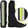 Silicone Waterproof Shoes Covers Waterproof Reflective Bike Shoes Cover Windproof Bicycle Lock Overshoes Rain Snow Boot Protector Feet Gaiter Overshoes Gaiters ( Color : Green , Size : D(X-Large) ) view 3