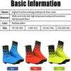 Silicone Waterproof Shoes Covers Waterproof Winter Cycling Shoe Covers, Thermal Warm Road Bike Cycling Overshoes Windproof Cycling Shoe Covers Mtb Mountain Bike Accessories For Men ( Color : B(Red) , view 4
