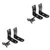 FAVOMOTO 2pcs Glove Box Hinge Repair Kit for Brackets Easy Installation Replace Worn Hinges Black Finish view 1