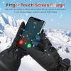 Rechargeable Heated Gloves for Men Women,7.4V Fast Heating Glove Liners, Hand Warmers Arthritis Heater Cold Winter Gloves, Snowmobile Camping Cycling Skiing Hiking Working Black M view 3
