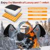 Rechargeable Heated Gloves for Men Women,7.4V Fast Heating Glove Liners, Hand Warmers Arthritis Heater Cold Winter Gloves, Snowmobile Camping Cycling Skiing Hiking Working Black M view 4