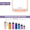 PEUTIER Water Bottle Handle Attachment for Stanley, Silicone Water Bottle Strap Portable Water Bottle Sling, Accessories for Most 8-40oz Cups (Pink) view 2