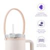 PEUTIER Water Bottle Handle Attachment for Stanley, Silicone Water Bottle Strap Portable Water Bottle Sling, Accessories for Most 8-40oz Cups (Pink) view 4