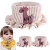 Winter Knitted Baby Scarf Girls Scarf 2Pcs Cotton Boys Animals Neck Warmer Autumn Warm Scarves for Toddler Kids (Beige) view 1