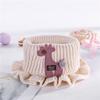 Winter Knitted Baby Scarf Girls Scarf 2Pcs Cotton Boys Animals Neck Warmer Autumn Warm Scarves for Toddler Kids (Beige) view 4