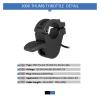 Electric Bicycle WUXING 300X Thumb Throttle 12V-72V Right/Left Hand SM Waterproof Connector Throttle Fit for Ebike Accessories (Color : 300X SM 2PCS) view 2