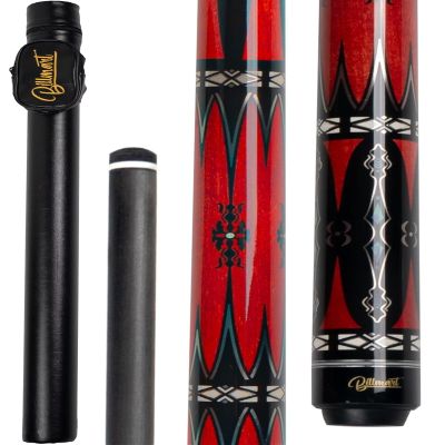 Billmart Carbon Fiber Pool Cue Stick,12.5mm Low Deflection Shaft Billiard Sticks with Hard Case, 19oz Professional Pool Stick