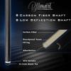 Billmart Carbon Fiber Pool Cue Stick,12.5mm Low Deflection Shaft Billiard Sticks with Hard Case, 19oz Professional Pool Stick view 2