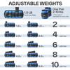Adjustable Ankle Weights with Dumbbells Set view 3