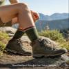 GoWith Merino Wool Full Cushion Hiking Socks for Men & Women, Thermal Warm Seamless Crew Boot Socks for Hikers, Mountaineers, 2 Pair, Black-Patrol, Medium view 3