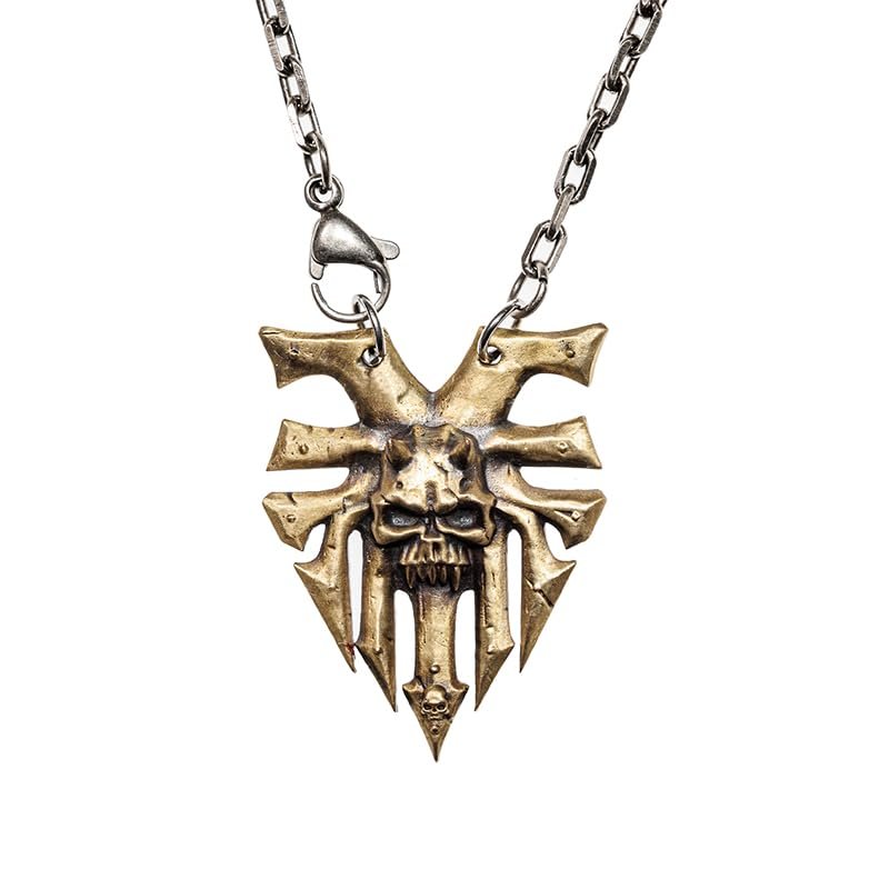 Starforged Ka'Bandha Khorne Chaos Demon Men's Copper Necklace Warhammer 40K Blood Angel Killer Pendant