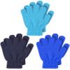 3 Pairs Toddler Gloves Kids Mittens Winter Warm Knitted Gloves Full Finger Mittens for Toddler Boys and Girls view 1