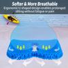Kayak Seat Cushion, Anti Slip Thicken Gel Kayak Seat Pad Breathable Waterproof Kayak Cushion for Kayaks Canoe and Boat, Lifetime Kayak Accessories Equipment Gear for Fishing Kayak (Blue 2 Packs) view 3