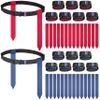 MIUONO Flag Football Belts, Flags for Flag Football Set 14 Player, Flag Football for Kids Adults and Youth Training Equipment (Red and Blue) view 1
