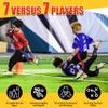 MIUONO Flag Football Belts, Flags for Flag Football Set 14 Player, Flag Football for Kids Adults and Youth Training Equipment (Red and Blue) view 2
