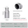 Boundless Voyage Titanium Water Bottle with Lid Wide Mouth Leak-Proof Reusable Sport Drinking Bottle for Camping Hiking Climbing Running Tea Coffee (400ml) view 3