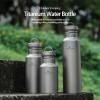 Boundless Voyage Titanium Water Bottle with Lid Wide Mouth Leak-Proof Reusable Sport Drinking Bottle for Camping Hiking Climbing Running Tea Coffee (400ml) view 4