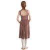 Agoky Girl's Camisole Gymnastics Leotard Ballet Lyrical Dance Dress Performance Costume Ballroom Dancing Outfit Brown 6 Years view 2