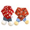 Winter Knitted Baby Scarf Girls Scarf 2Pcs Cotton Boys Animals Neck Warmer Autumn Warm Scarves for Toddler Kids (Red) view 1